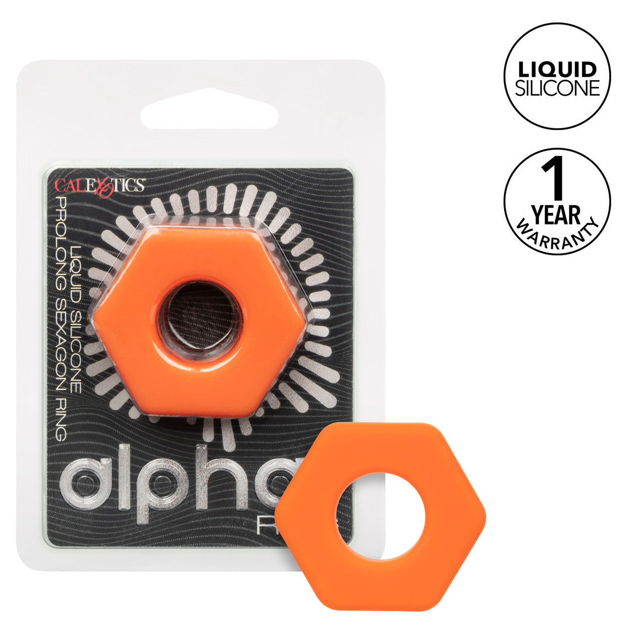 Alpha™ Liquid Silicone Prolong Sexagon Ring