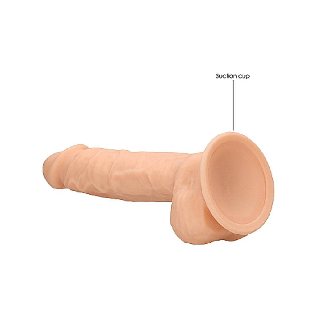 REALROCK Dual Density Realistic Dildo With Balls - 9 in