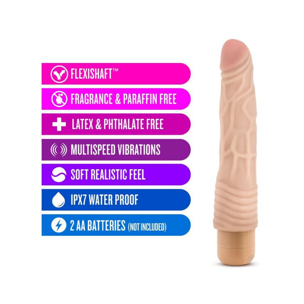 Dr. Skin - Cock Vibe 2 - 9 Inch Vibrating Cock - Beige