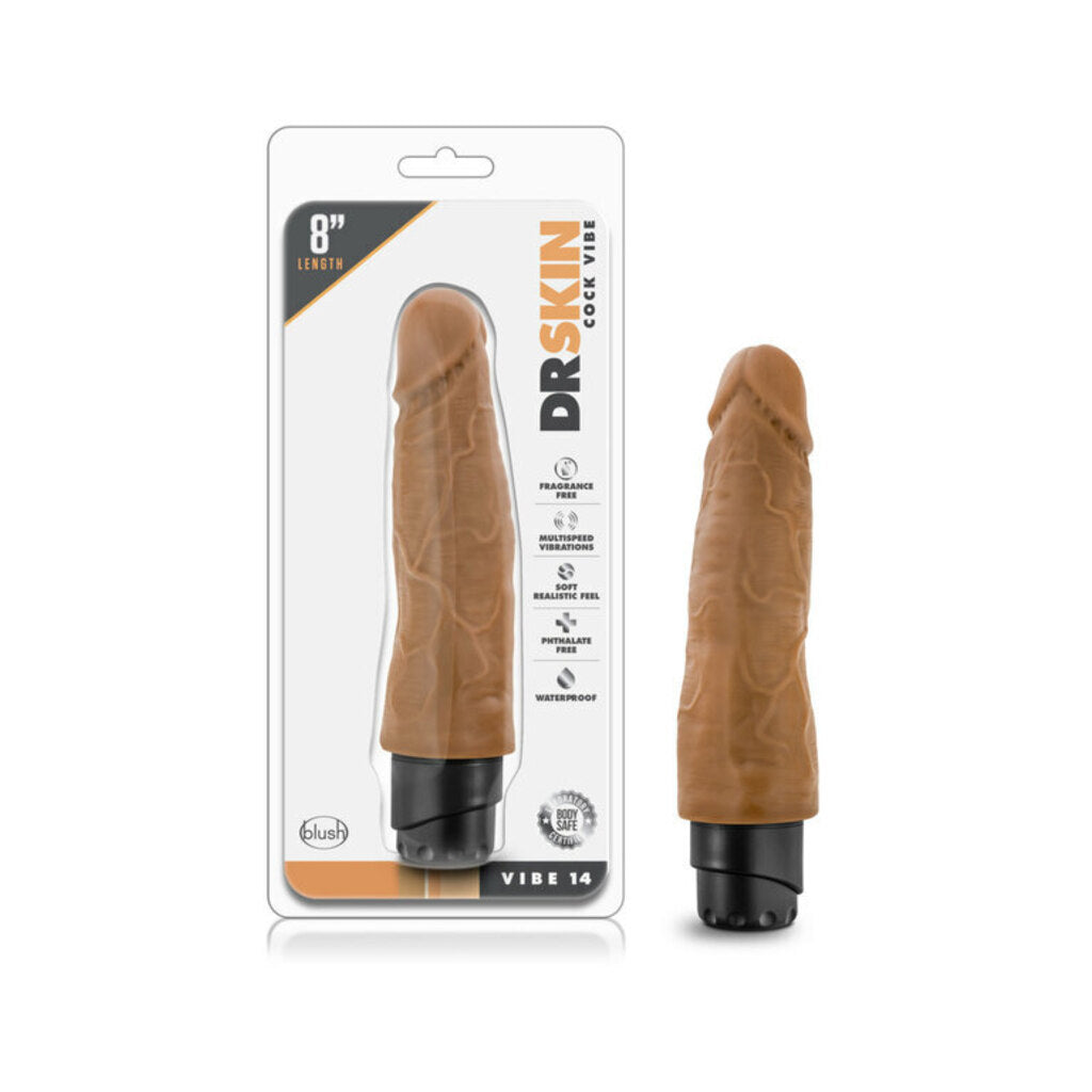 Dr. Skin - Cock Vibe 14 - 8 in Vibrating Dong