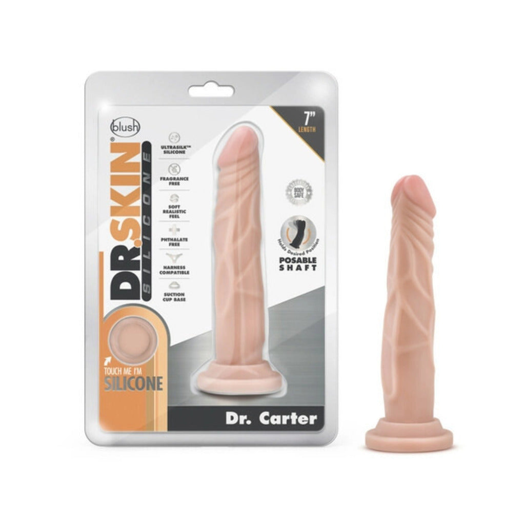 Dr. Skin Silicone - Dr. Carter - 7 in Dong with Suction Cup