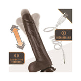 Dr. Skin Silicone - Dr. Murphy - 8 in Thrusting Dildo - Chocolate