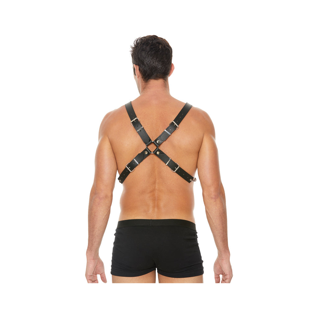 Men's Chain Harness - One Size - Black