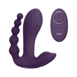 Vive Kata - Pulse Wave & Vibrating Double Penetration Vibrator - Purple
